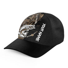 Load image into Gallery viewer, Beautiful Bass Fishing Tattoo Custom fishing hat Unisex Fishing Baseball Angler camo hat cap NQS1622