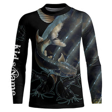 Load image into Gallery viewer, Catfish Fishing Customize Name long sleeves fishing shirts, catfish fishing jerseys NQS1796