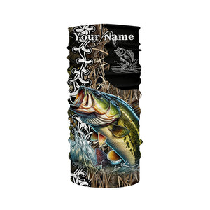 Largemouth bass Fishing Camo Customize Name 3D All Over print shirts personalized fishing apparel NQS441