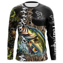 Load image into Gallery viewer, Largemouth bass Fishing Camo Customize Name 3D All Over print shirts personalized fishing apparel NQS441