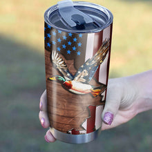 Load image into Gallery viewer, 1PC American Duck Hunting To my Dad Hunter Custom Tumbler Cup Personalized hunting gift for dad NQSD119