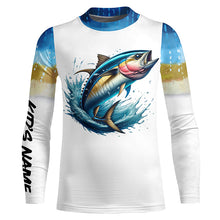 Load image into Gallery viewer, Tuna Fishing Scales Custom long sleeve Fishing Shirt, personalized Tuna fishing apparel NQS578