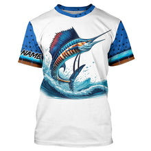 Load image into Gallery viewer, Sailfish Fishing Scales Custom long sleeve Fishing Shirt, personalized Sailfish fishing apparel NQS579