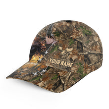 Load image into Gallery viewer, Moose Hunting Camouflage Custom Name 3D Hat - Outdoor Cap Hunting Gifts for Moose Hunter NQS4357