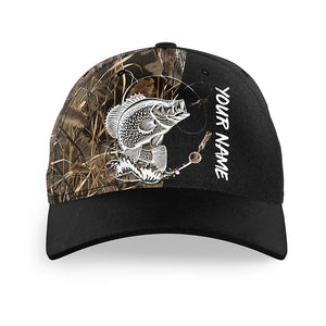 Crappie Fishing Tattoo camo Custom fishing hat Unisex Fishing Baseball Angler camo hat NQS2663