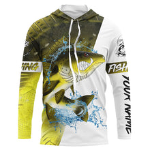 Load image into Gallery viewer, Angry Walleye fishing Custom sun protection Long sleeve Fishing Shirts, Personalized Fishing jerseys NQS5515