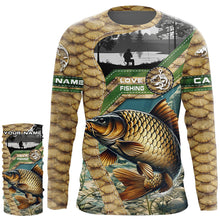 Load image into Gallery viewer, Carp Fishing Custom name All over print shirts - personalized fishing gift for men, women and kid - NQS487