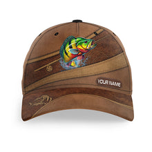 Load image into Gallery viewer, Peacock Bass fishing hats for men, women custom name baseball best Peacock Bass fisherman caps NQS5539