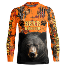 Load image into Gallery viewer, Black Bear Hunting Customize Name 3D All Over Printed Shirts Personalized Hunting gifts NQS637