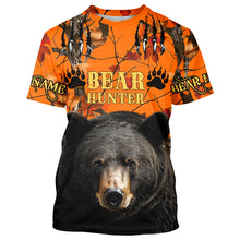 Load image into Gallery viewer, Black Bear Hunting Customize Name 3D All Over Printed Shirts Personalized Hunting gifts NQS637