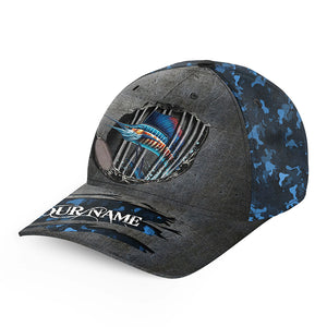 Sailfish fishing sea camo Custom fishing hat Unisex Fishing Baseball Angler hat cap NQS4202