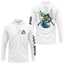 Load image into Gallery viewer, Personalized offshore Fishing jerseys, Mahi mahi, Wahoo, Tuna Long Sleeve tournament fishing shirts NQS6226