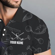 Load image into Gallery viewer, Retro American Flag Eagle Golf Polo Shirt for Men Custom Patriotic Golf Team Jersey best golf gifts NQS9633