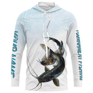 Blue catfish tournament fishing customize name all over print shirts personalized gift NQS196