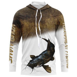 Flathead Catfish fishing scales customize name tournament fishing shirts personalized fishing gifts NQS209