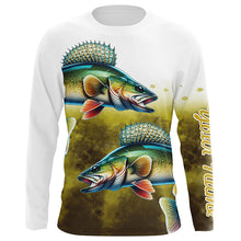 Load image into Gallery viewer, Walleye Fishing Yellow scales Customize Name 3D All Over Printed Shirts, Personalized Fishing Gifts NQS264