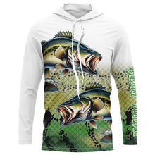 Load image into Gallery viewer, Largemouth Bass Fishing Customize Green scales UV Protection Long sleeve Fishing Shirts, bass jerseys NQS266