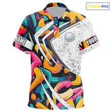 Load image into Gallery viewer, Kid golf polo shirts colorful pattern custom team golf shirts, golf tops for Kid NQS10088