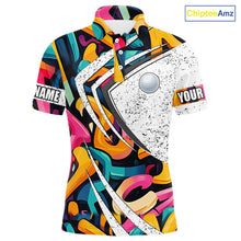Load image into Gallery viewer, Mens golf polo shirts colorful pattern custom team golf shirts, golf tops for men NQS10088