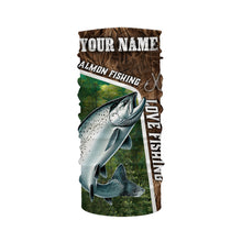 Load image into Gallery viewer, Personalized Chinook Salmon Fishing Shirts, Love Fishing Camo fish on 3D All Over Printed Shirts NQS5899