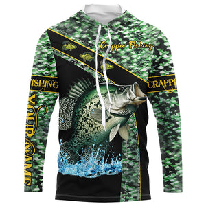 Crappie fishing scales UV protection Custom long sleeve fishing shirts, Crappie fishing jerseys NQS4889