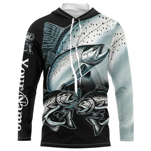 Chinook salmon (King salmon) Fishing Customize Name UV protection long sleeves fishing shirts NQS1806