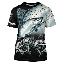 Load image into Gallery viewer, Chinook salmon (King salmon) Fishing Customize Name UV protection long sleeves fishing shirts NQS1806