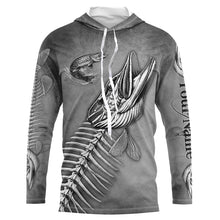 Load image into Gallery viewer, Northern Pike Fishing fish skull UV protection Customize name long sleeves fishing shirts NQS1427