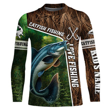 Load image into Gallery viewer, Personalized Catfish Fishing Shirts, Love Fishing Camo 3D All Over Printed Shirts NQS5717