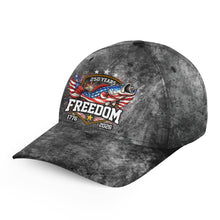 Load image into Gallery viewer, 250 freedom anniversary American Flag Personalized Bass fishing hats custom Unisex fishing hat cap NQS11455