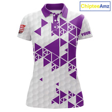 Load image into Gallery viewer, Funny Women golf polo shirts Purple and white custom I was one under today, under a tree, bush, water NQS11638