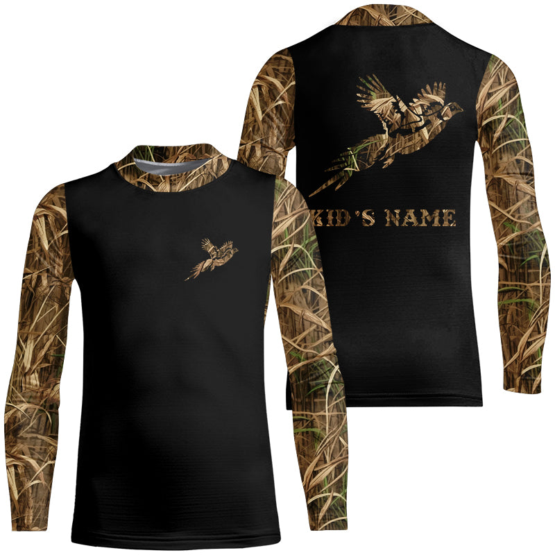 Pheasant Hunting Camo Customize Name 3D All Over Printed Shirts Personalized Hunting gifts NQS837