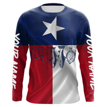 Load image into Gallery viewer, Texas Slam Fishing Redfish, Speckled Trout, Flounder Fishing Shirts Custom Patriotic Fishing Jerseys NQS9172
