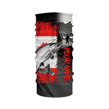 Load image into Gallery viewer, Canadian Flag Salmon Fishing Custom long sleeve performance Fishing Shirts, Salmon fishing jerseys NQS8055