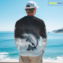 Load image into Gallery viewer, Salmon fishing scales Custom name sun protection personalized fishing gifts, Salmon fishing jerseys NQS10652