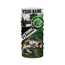 Load image into Gallery viewer, Largemouth Bass Fishing green performance fishing shirt Custom Bass fishing shirts jerseys NQS4140