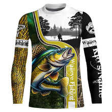 Load image into Gallery viewer, Walleye Fishing Customize name 3D All Over Printed Shirts Personalized Fishing Gift - NQS224