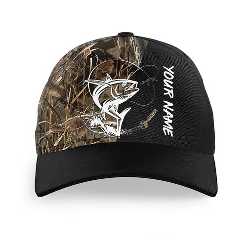 Tuna Fishing Tattoo camo Custom fishing hat Unisex Fishing Baseball Angler camo hat NQS2672