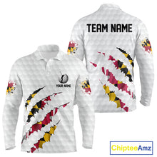 Load image into Gallery viewer, Personalized Maryland Flag Men golf polo shirts, Custom Patriotic Golf Team Shirts For men NQS10157