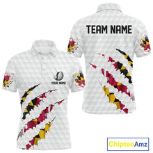 Load image into Gallery viewer, Personalized Maryland Flag Men golf polo shirts, Custom Patriotic Golf Team Shirts For men NQS10157