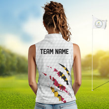 Load image into Gallery viewer, Personalized Maryland Flag Women sleeveless polo shirt, Custom Patriotic Golf Team Shirts For ladies NQS10157