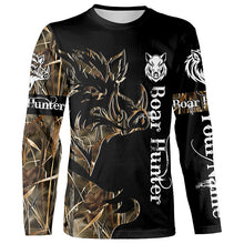 Load image into Gallery viewer, Personalized Wild Hog Hunting Camo Full Printing Shirts, Boar Hunting Gifts - NQS760