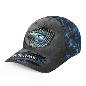 Tuna fishing sea camo Custom fishing hat Unisex Fishing Baseball Angler hat cap NQS4380