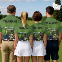 Load image into Gallery viewer, Funny Green frog Women's Golf polo shirts Custom golf outfit for ladies, personalized golf gifts NQS11300