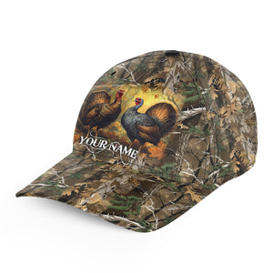 Turkey hunting Custom camo hunting hat, turkey hunting hat Unisex Hunting Baseball hat NQS3091