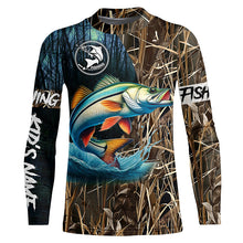 Load image into Gallery viewer, Snook Fishing Customize Name 3D All Over Printed Shirts For Men, Women, Kid Personalized Fishing Gift NQS305