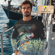 Load image into Gallery viewer, Crappie fishing scales Custom name sun protection personalized fishing gifts, Crappie fishing jerseys NQS11301