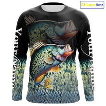 Load image into Gallery viewer, Crappie fishing scales Custom name sun protection personalized fishing gifts, Crappie fishing jerseys NQS11301