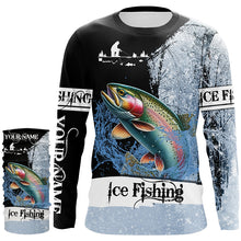 Load image into Gallery viewer, Rainbow Trout Ice Fishing 3D All Over Printed Shirts For Fisherman, gift for fishing lovers NQS303