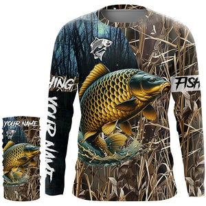 Carp Fishing Customize Name 3D All Over Printed Shirts For Adult, Kid, Personalized Fishing Gifts NQS307